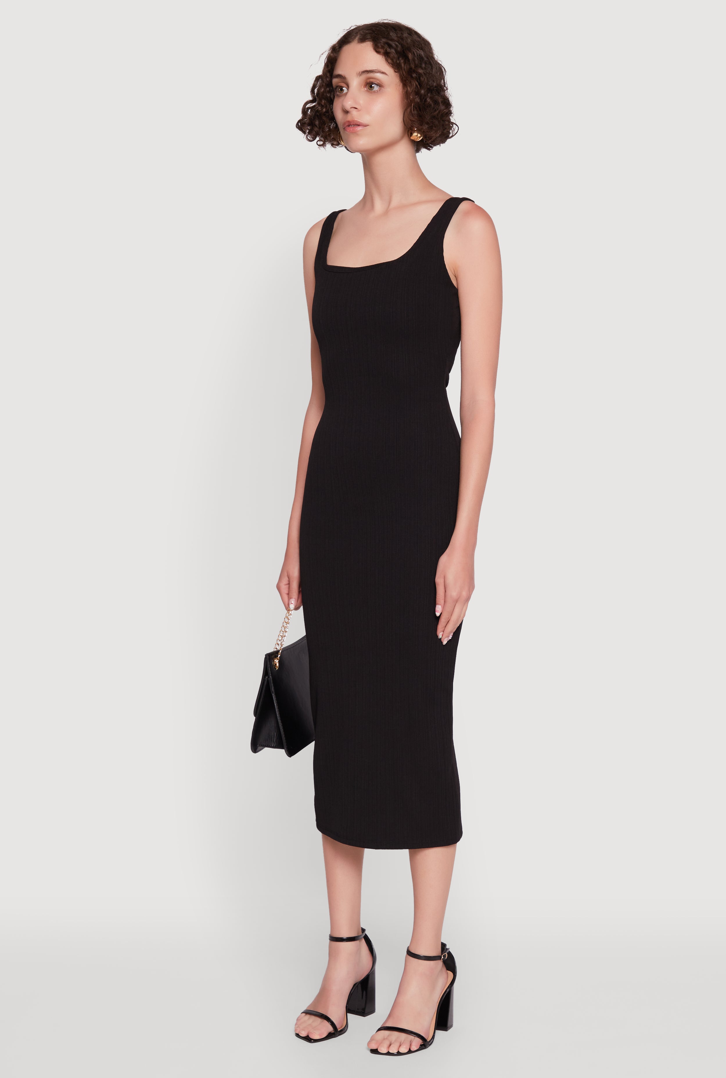 Iris Textured Knit Tank Midi Dress