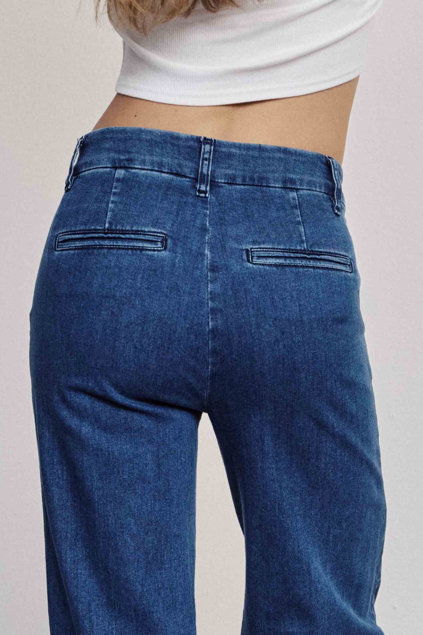 NUAMBER LONG - Medium Blue Denim