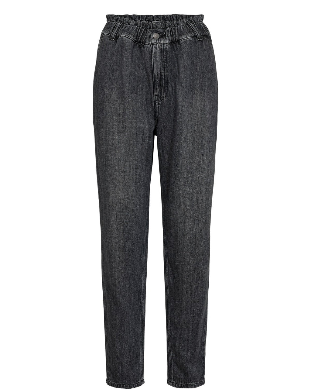 NUSEOUL PAPERBAG JEANS - Medium Grey Denim