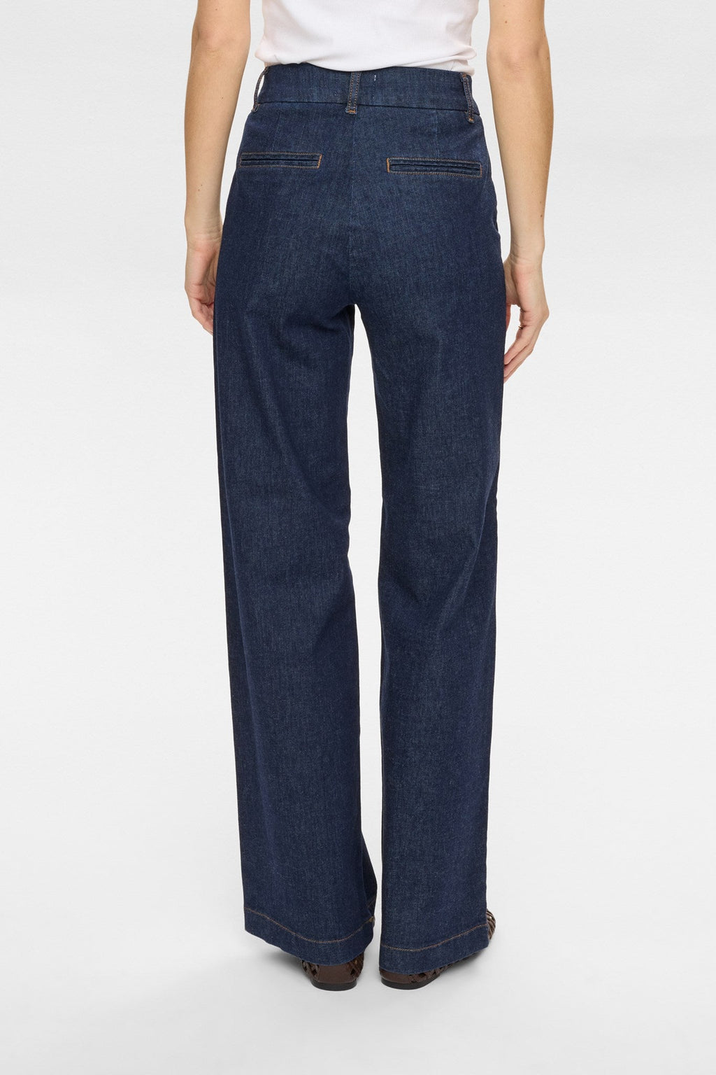 NUAMBER HR WIDE JEANS - R3012 - Dark Blue Denim