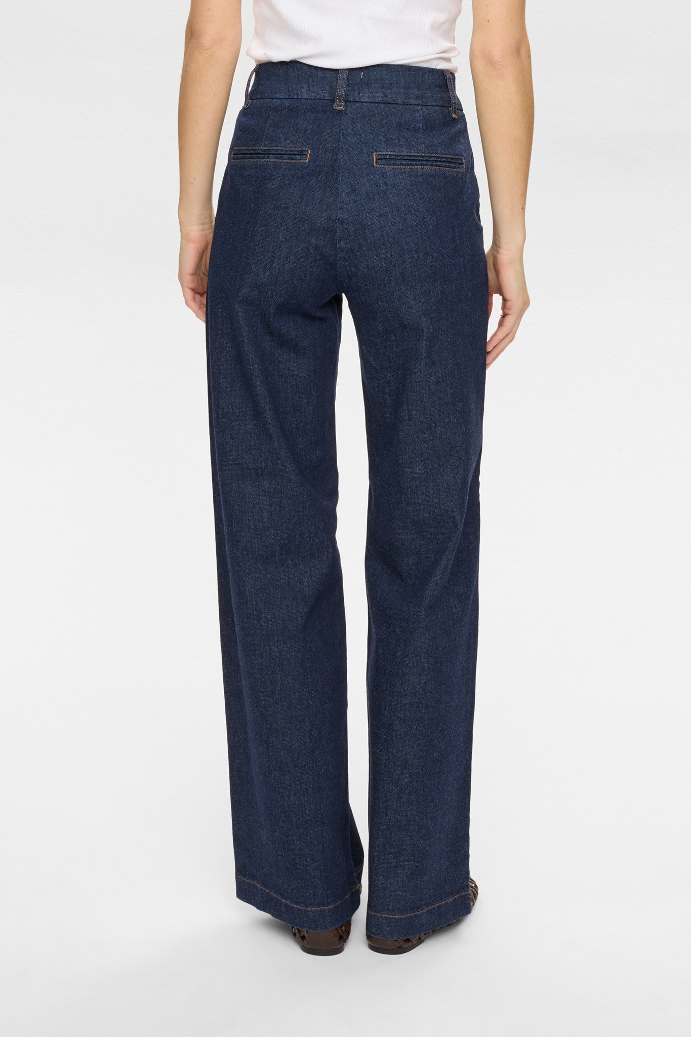 NUAMBER HR WIDE JEANS - R3012 - Dark Blue Denim