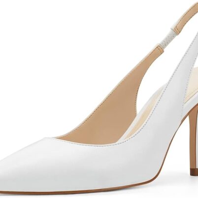 Women Slingback Pointed Toe Stiletto Pumps Slip-on High Heels Office Lady Sandals Party Prom Dress Shoes