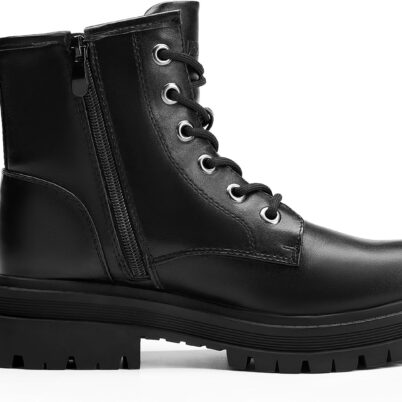 Lace-up Combat Boots Ankle Booties for Women